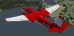 FSX/FS2004 Aero Commander 680 red and white N6537E Textures